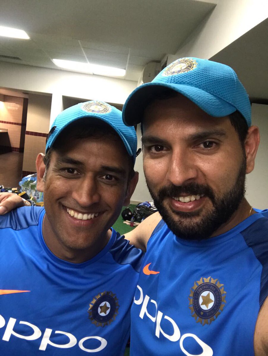 Yuvraj Singh (@yuvstrong12) on Twitter photo Many happy returns of the day to Mr. Helicopter <a href="/msdhoni/">Mahendra Singh Dhoni</a> have a great day buddy, the cake awaits you ๐คฃ๐ ๐#happybirthday #cakesmash Many happy returns of the day to Mr. Helicopter <a href="/msdhoni/">Mahendra Singh Dhoni</a> have a great day buddy, the cake awaits you ๐คฃ๐ ๐#happybirthday #cakesmash