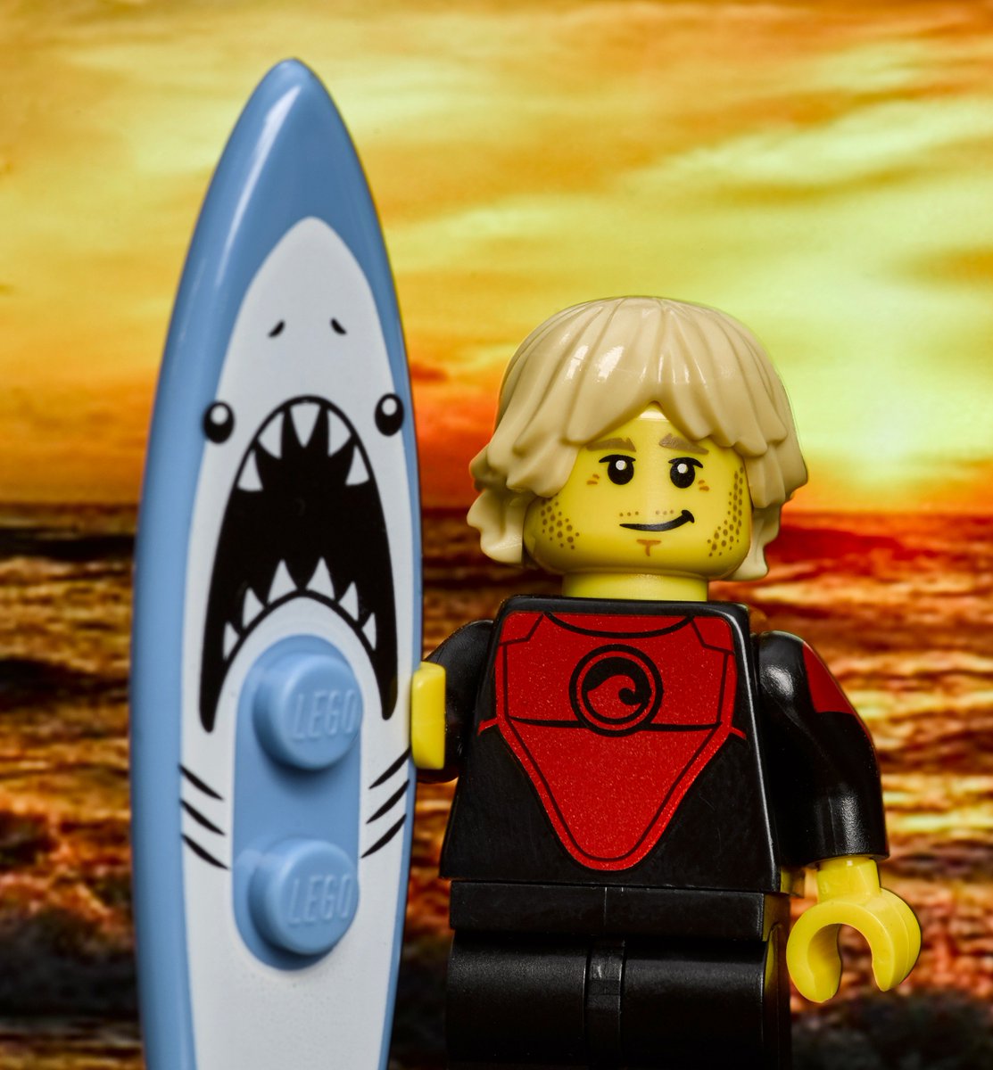 thann's tweet photo. @LEGO_Group Greetings and salutations from Brick Beach. Like my tan? https://t.co/c2bQTBnYVu