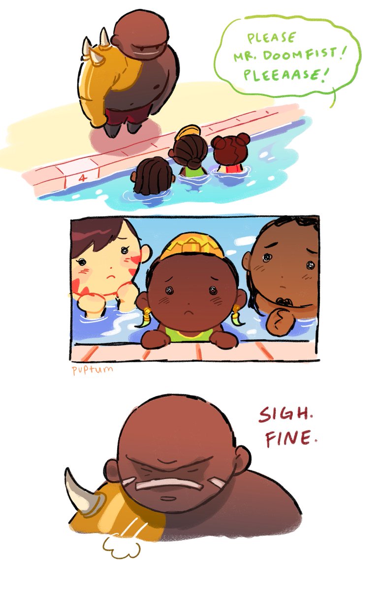 puptum's tweet photo. summer episode 2 featuring #doomfist https://t.co/SsbHpMNDPz