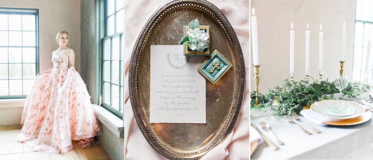 This french-inspired, romantic and elegant styled bridal shoot is what wedding dreams are made of! styledinlace.com/blog/french-ro…