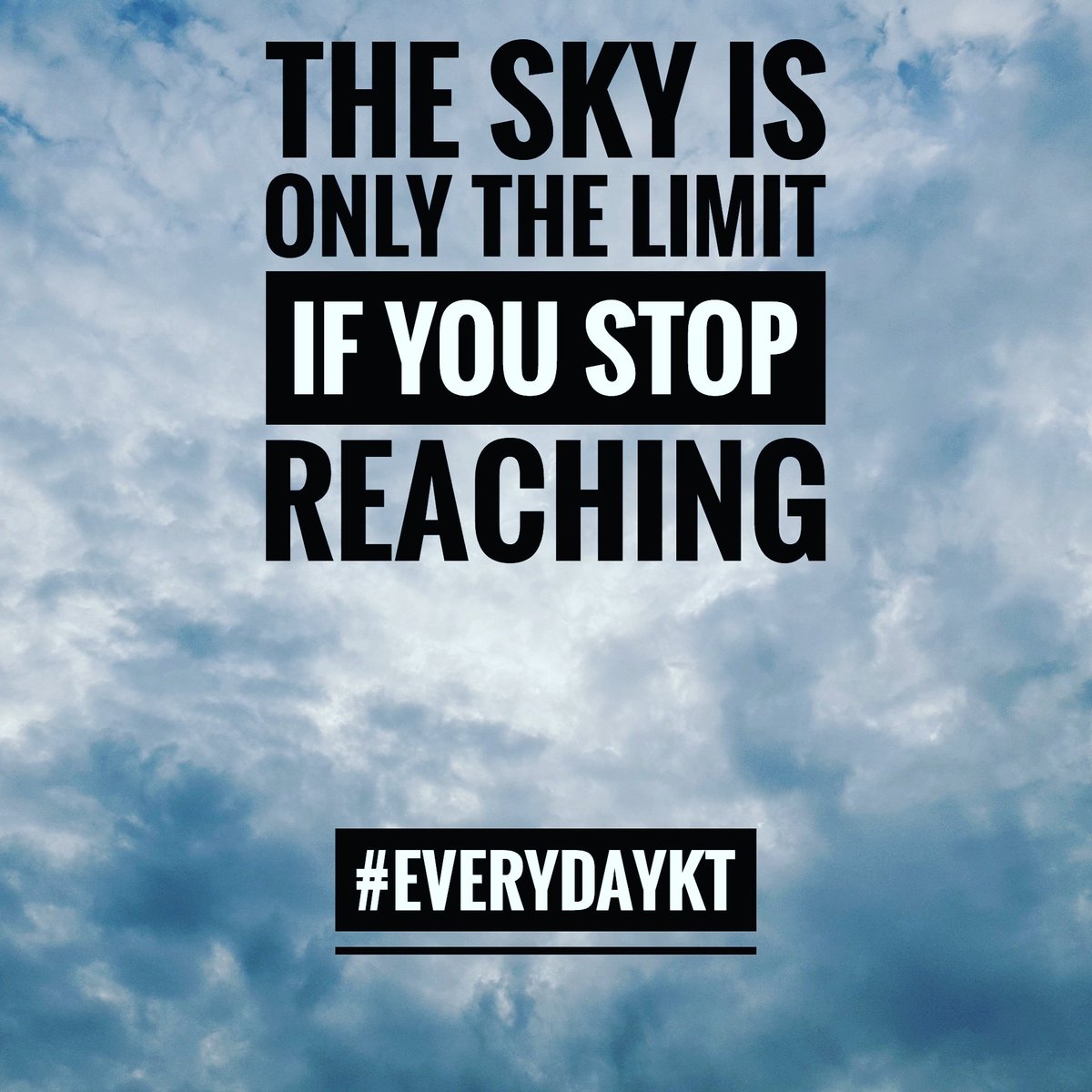 KiltsRock's tweet photo. the sky is only the limit if you stop reaching #everydaykt #bestrongputakilton #entrepreneurship @stevehappens  @arksidemarketing https://t.co/NGqDZ8NqmU