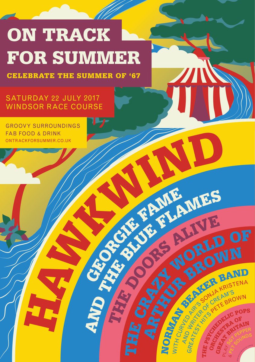 HawkAnniversary's tweet photo. #Hawkwind - headlining the On Track for Summer fest at Windsor Racecourse on July 22 - @OTFSummer tickets here! https://t.co/bjE3gSLt2u https://t.co/ZjuwGcDRii