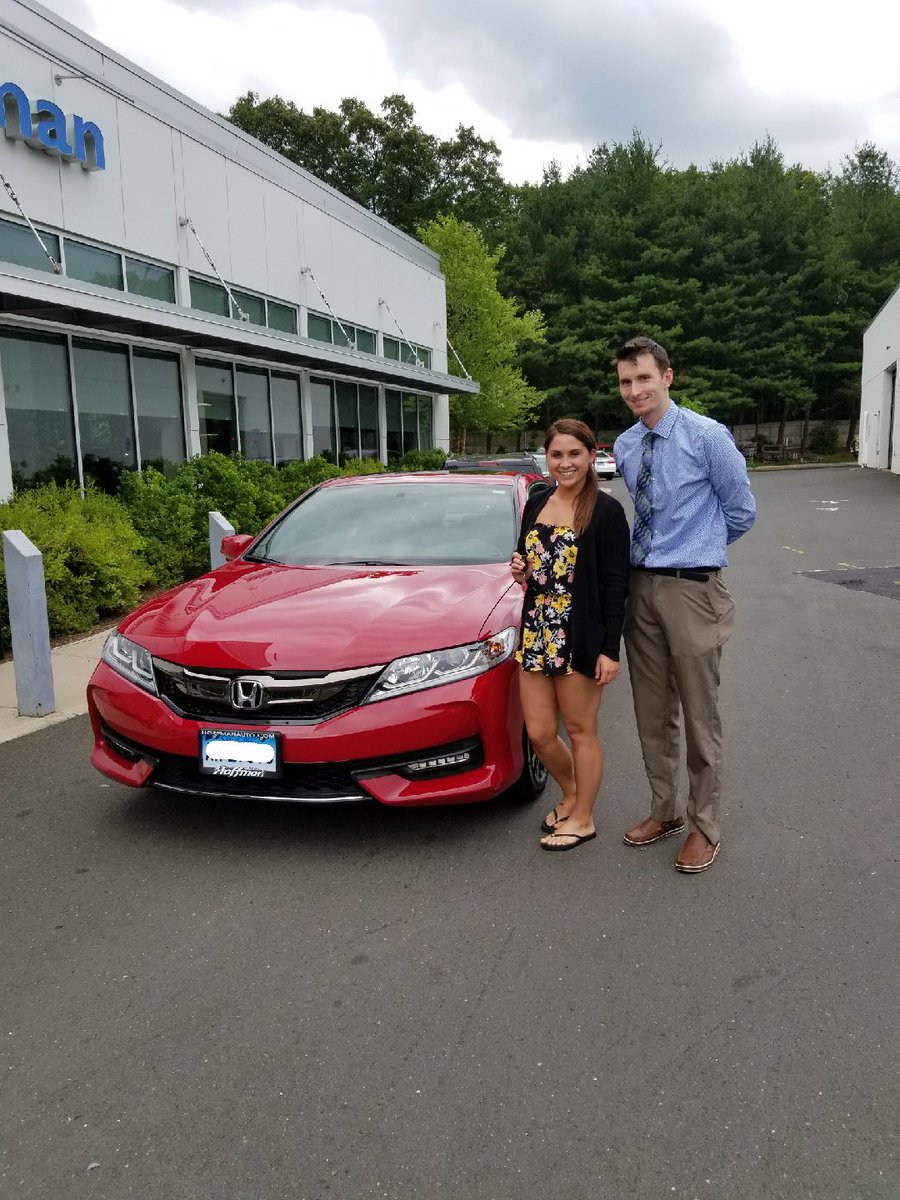 HoffmanHonda's tweet photo. New Honda owner Julianna was EXcited to pick up her 2017 Civic EX! Thanks Brand Specialist Will Dodson! #HoffmanHasIt https://t.co/FsxNYZ5uAh