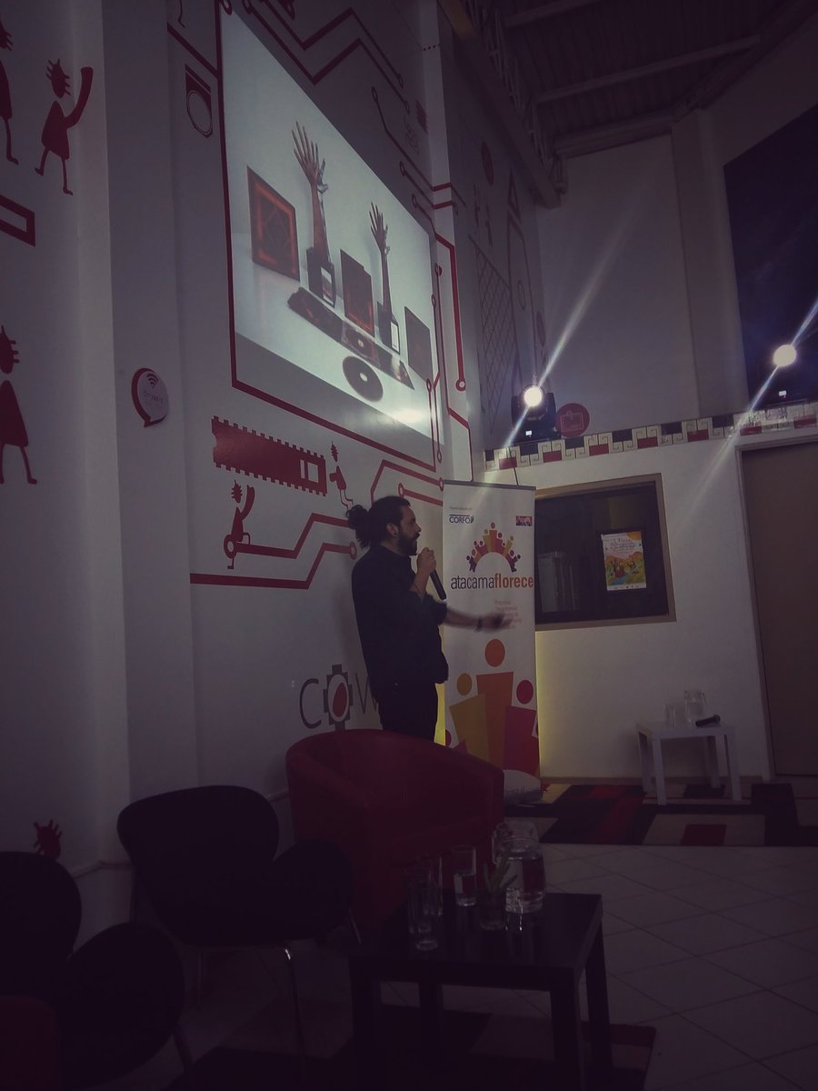 fisat_cl's tweet photo. JP Cabañas Ganador #PremiosPulsar cn @medu1a, Emprender e Innovar desde la Identidad Local, nos invita a Soñar en el Desierto #Atacama https://t.co/5cVwoVQmKs