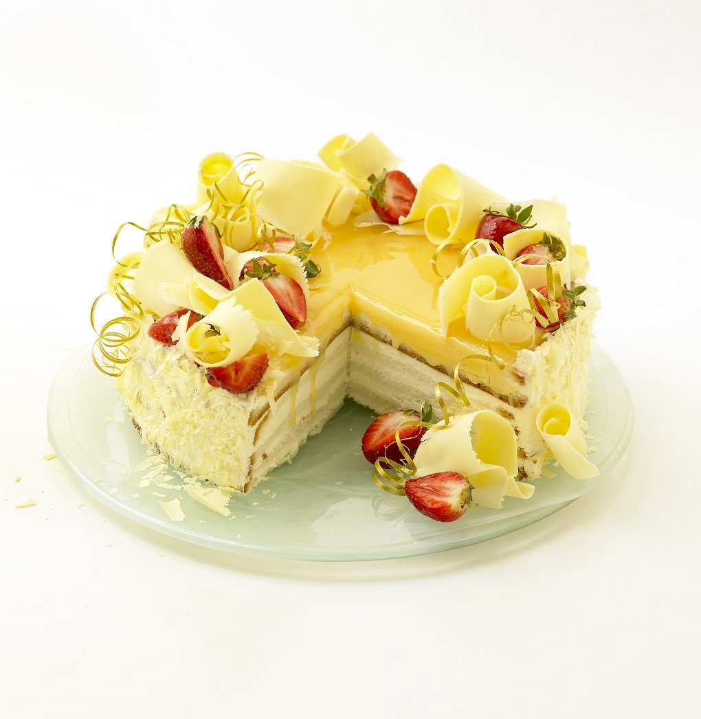 What's sassy AND sweet? Our Lemon Sicilian Torte: fresh lemon curd folded into a light cream cheese filling layered w/ vanilla sponge #yyj