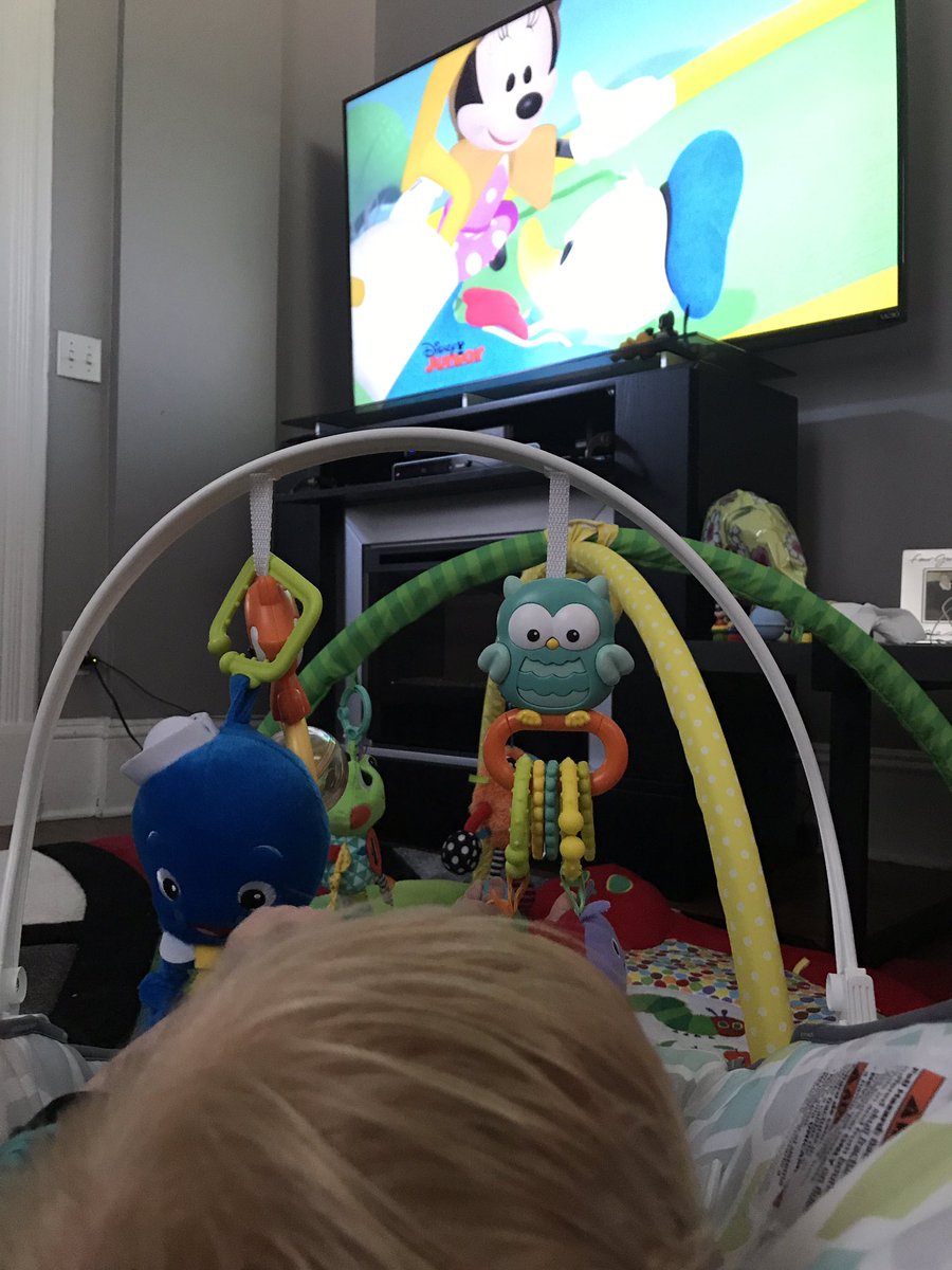 Senor_Rubio's tweet photo. Strummer's got a busy night going on...little bit of toys, little bit of Mickey Mouse.  #strumlife https://t.co/XMMepLUvV0