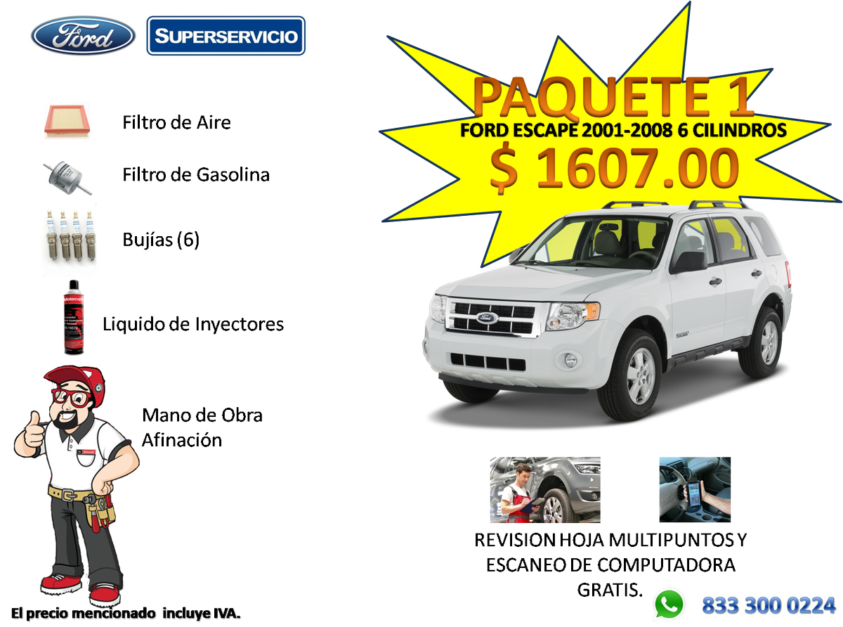 sservicioford's tweet photo. paquetazos de servicio realiza tu cita a nuestro whatsapp 833 300 0224 https://t.co/XoisHioScZ