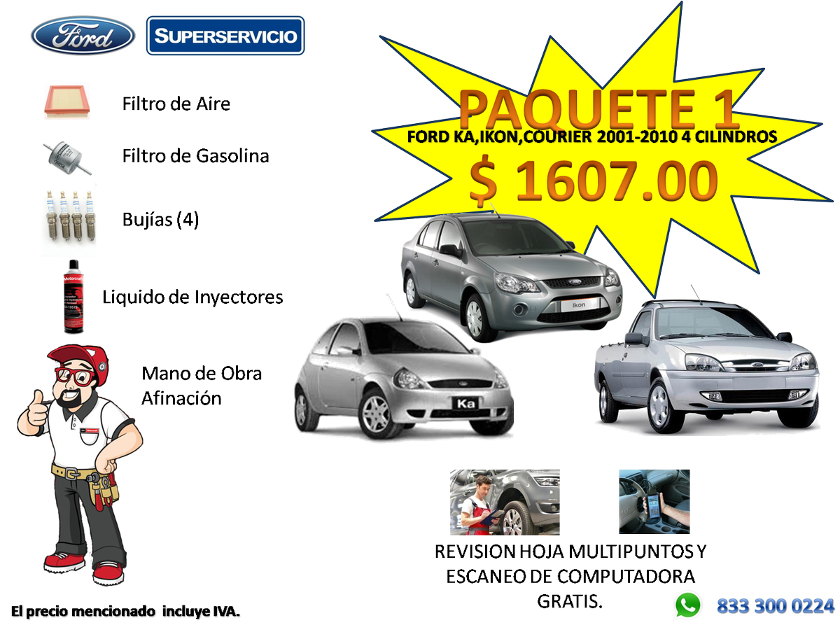 sservicioford's tweet photo. paquetazos de servicio realiza tu cita a nuestro whatsapp 833 300 0224 https://t.co/XoisHioScZ