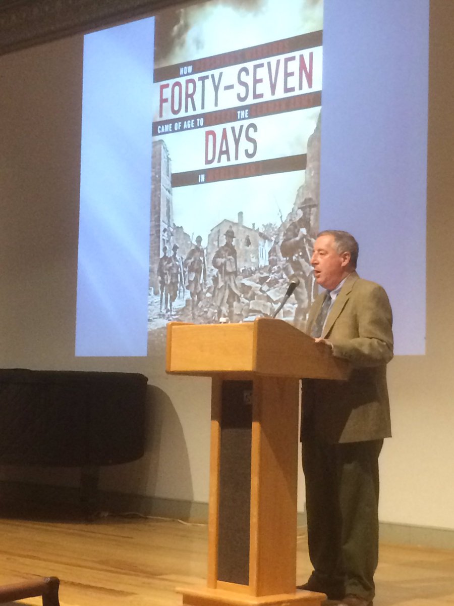 Dr. Mitch Yockelson <a href="/USNatArchives/">U.S. National Archives</a> details America's largest WW I battle right now; his book for sale in our museum store.