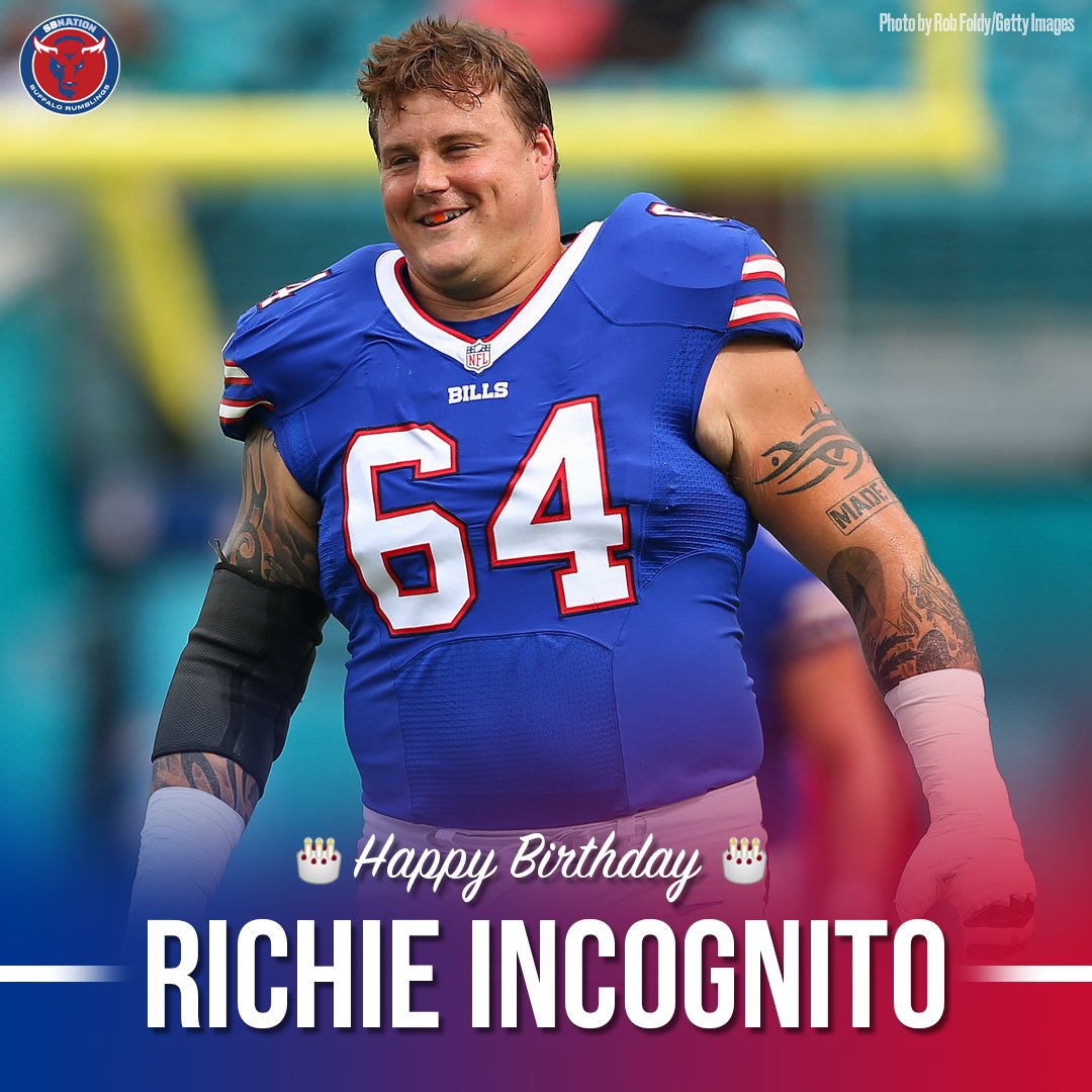 Happy belated birthday to Richie Incognito. Hopefully you\re still smiling, big guy! 