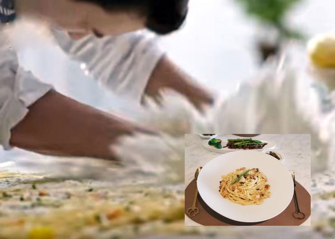 eau_de_v's tweet photo. @uks0718  aglio e olio... favorite dish with fried egg. 🤣Did you help make the pasta with your wife? https://t.co/xmoyrjBefw