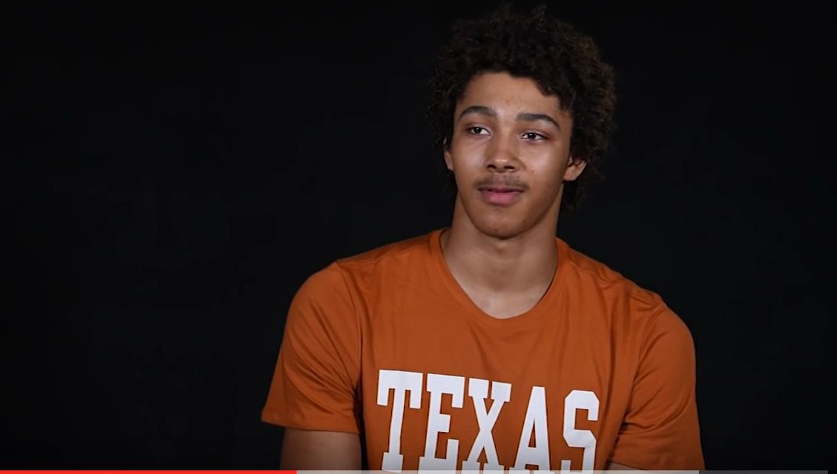 WATCH: Get to know #Texas basketball PF Jericho Sims. #HookEm burntorangenation.com/basketball/201…