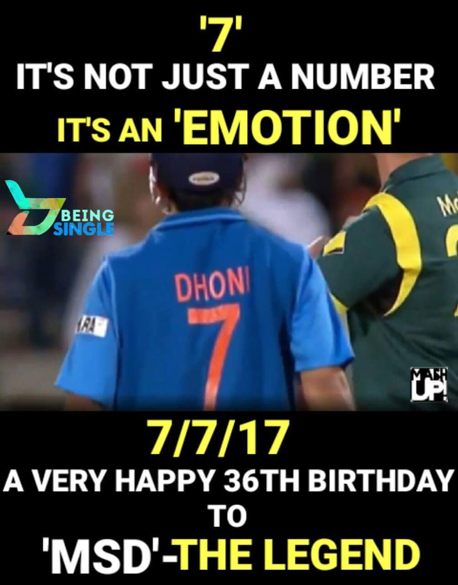 AnshulManekar28's tweet photo. #Today #only #mahi #Special #Brithaday 😍😍😍 #TheLegend @msdhoni Love u Sir ... 🙌 https://t.co/3rsaaFVvDe