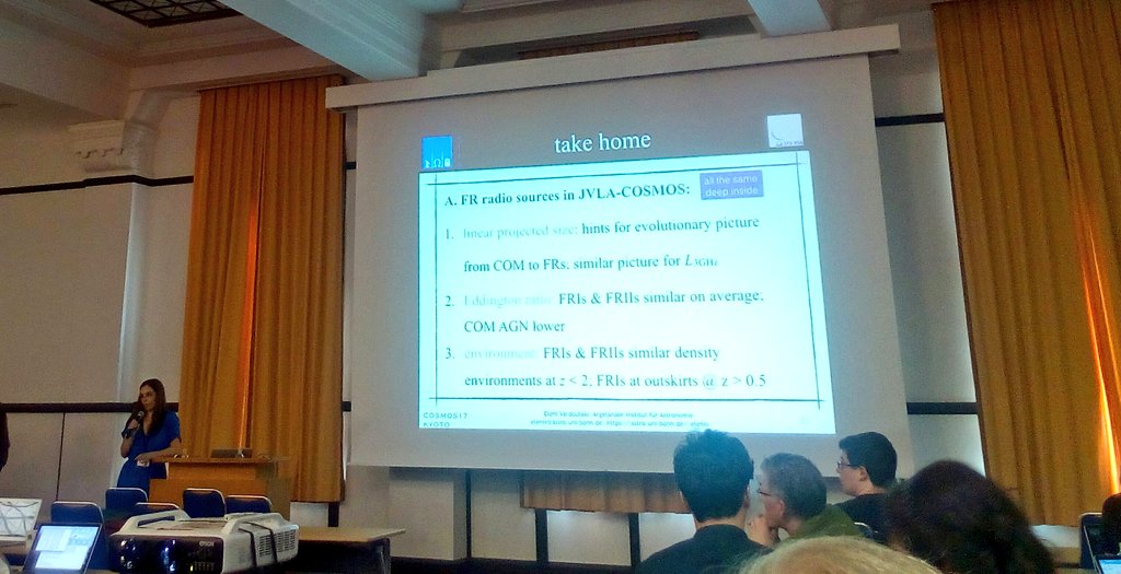 GalacticSKL's tweet photo. .@EleniVardoulaki presents FR radio AGN in the @cosmosastro #cosmos2017 https://t.co/ciqmEXb6X8