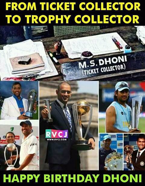 Happy bday to  The best captain of Indian team ever....        