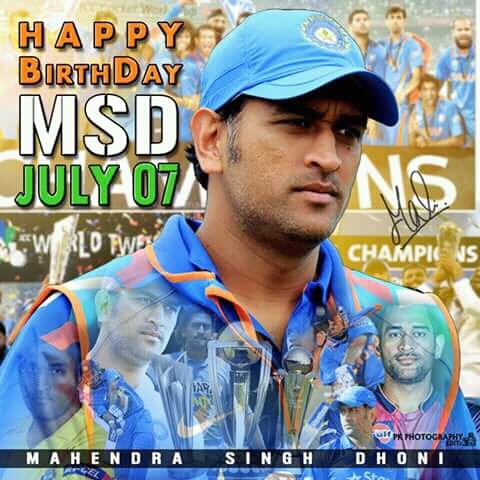 Happy birthday MAHENDRA SINGH DHONI 