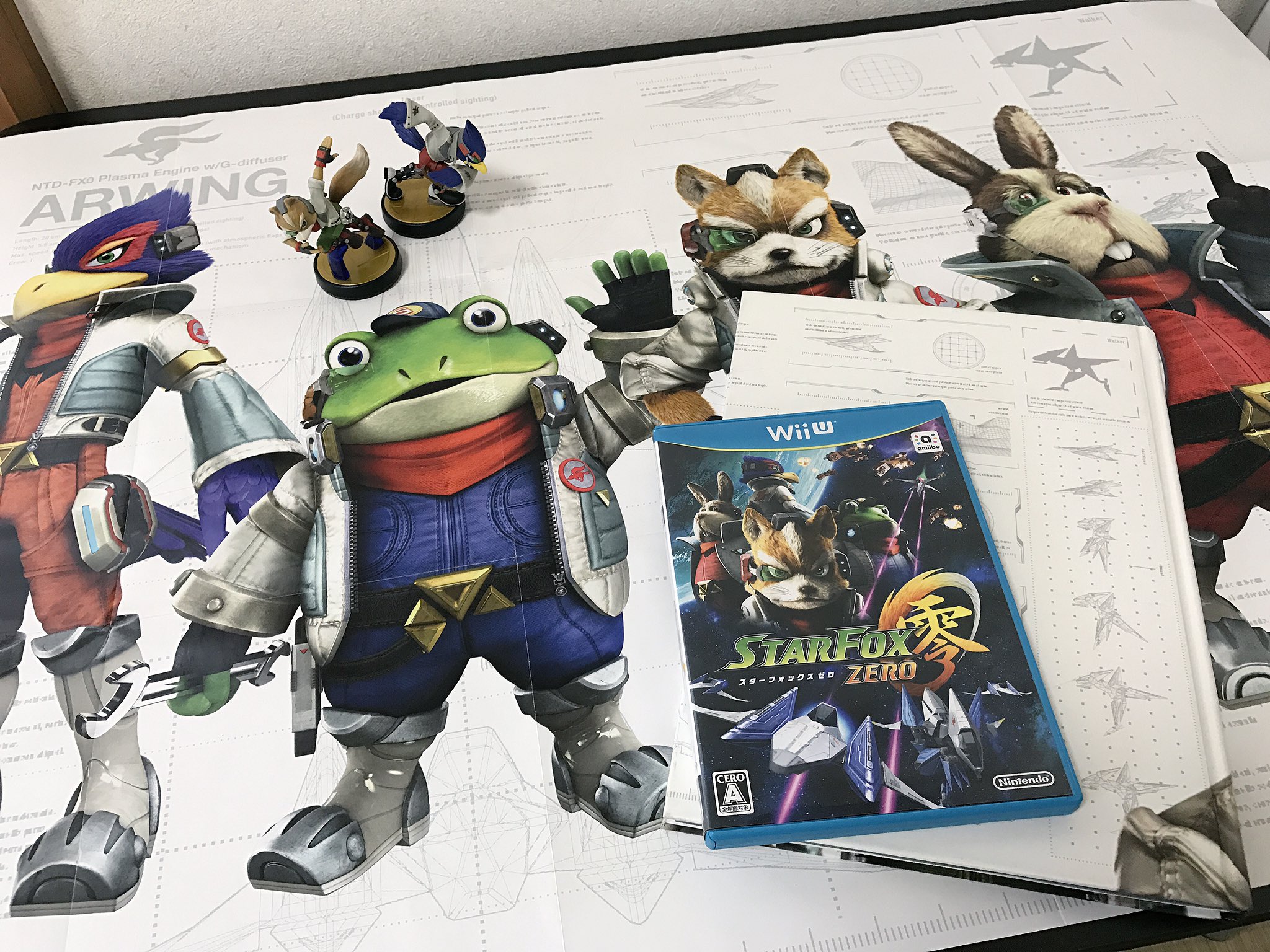 Colby コルビー 攻略本には スターフォックス零 のパッケージアート 裏にはフォックスたち4人が描かれた 巨大な両面ポスターが付属 35 22 5 とかそんな額縁見つかりません T Co 3fpekwtjov Twitter