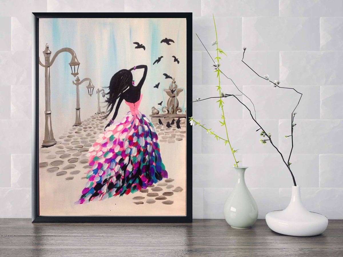 PinotsWestLoop's tweet image. Featured Painting! All You Need is A Fabulous Dress
