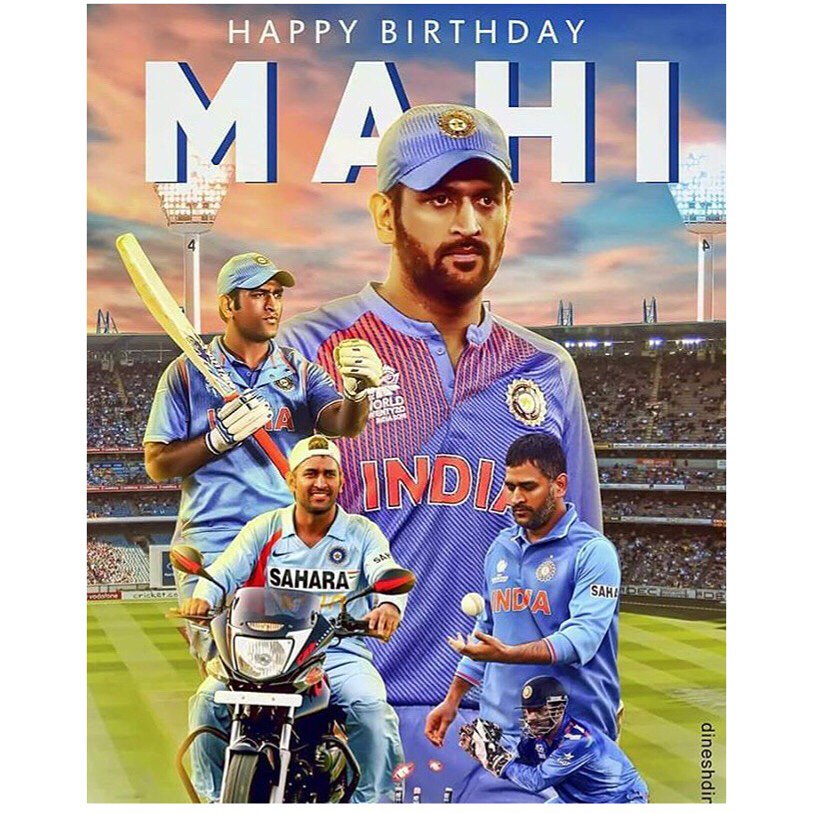  Happy Birthday to our Beloved Mahendra Singh Dhoni 