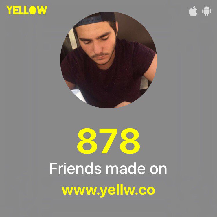 Dadoubenda's tweet photo. Thanks @yellwapp 😍😍 I made 878 new friends on Snapchat: https://t.co/qPfJF8DAbq #MakeFriendsOnSnapchat https://t.co/KFkYHN9XaH