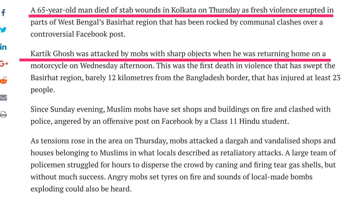 Afelltra's tweet image. Kartik Ghosh lynched by Muslim Mob in #Bashirhat.#Presstitites are silent they only bark when they fabricate "Beef stories"
#BashirhatRiots