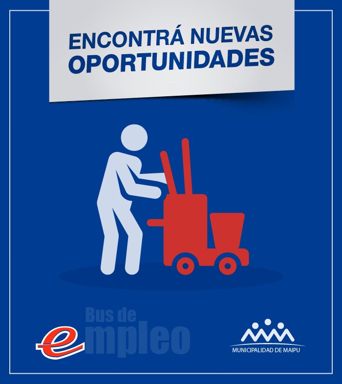 MaipuMunicipio's tweet photo. # Atención Vecinos El 7/07 hay #BusDeEmpleo en Russell 📣
📍Lugar: Club San Lorenzo
🕝 de 09:00 a 12:30 hs.
#MaipucinosEnAcción 😀 https://t.co/xXToyuSIBO
