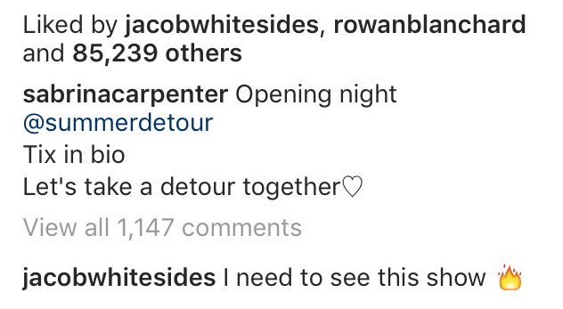 hjay14's tweet photo. AGREEEEEED @JacobWhitesides @SabrinaAnnLynn πΆππΆπ
#why #whyreaction #summerdetour #detour https://t.co/3bebDnAWP3