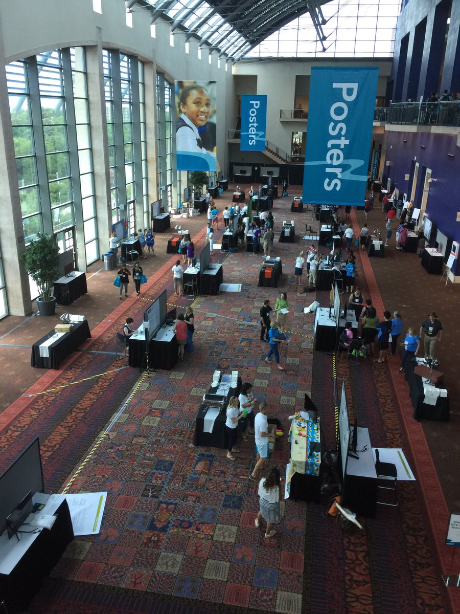 numbersalive's tweet photo. #Iste2017 poster session location.  Great method to discuss ideas. #STEM #STEAM # Edtech #NCTM #UX #designthinking #NumberOpolis https://t.co/2bHtcx5iuQ