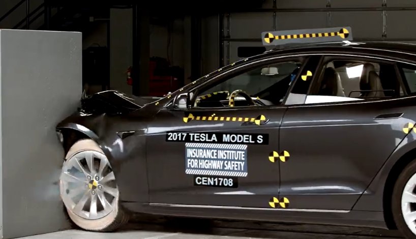 Iihs On Twitter Video The Tesla Model S In The Small