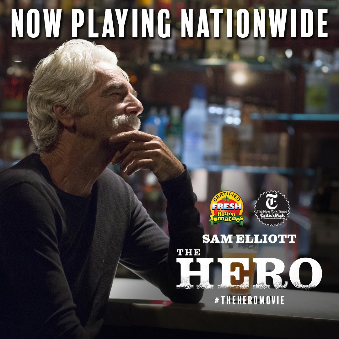 See #SamElliott back on the big screen in “a career-defining performance” (<a href="/PasteMagazine/">Paste Magazine</a>)! #TheHeroMovie tickets: gwi.io/TheHeroFilmTW