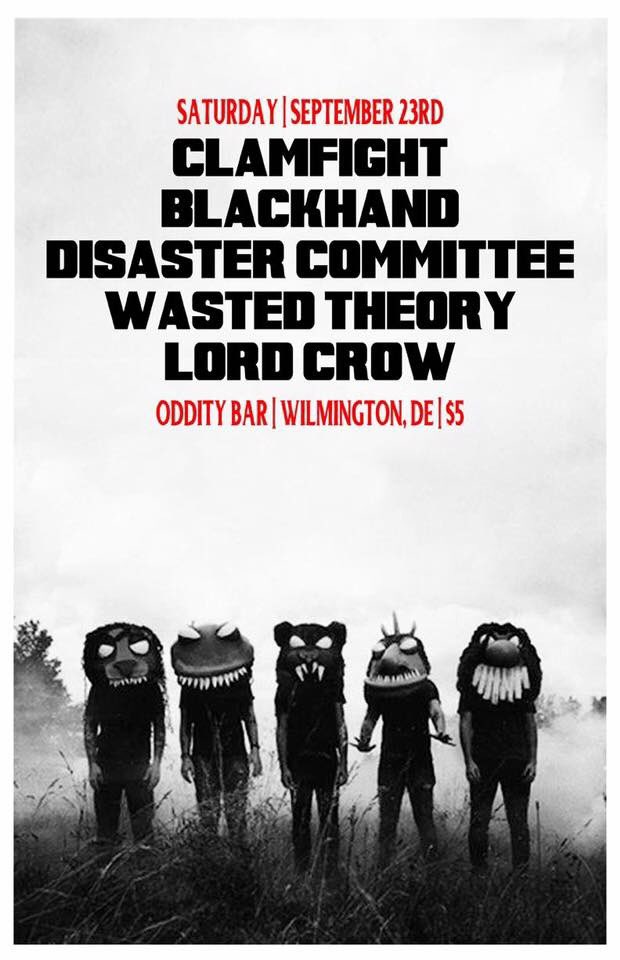 sirlordcrow's tweet photo. Ripper comin through Delaware in September #lordcrow #wastedtheory  #clamfight #blackhand #disastercommittee https://t.co/FqmJg9Yzti