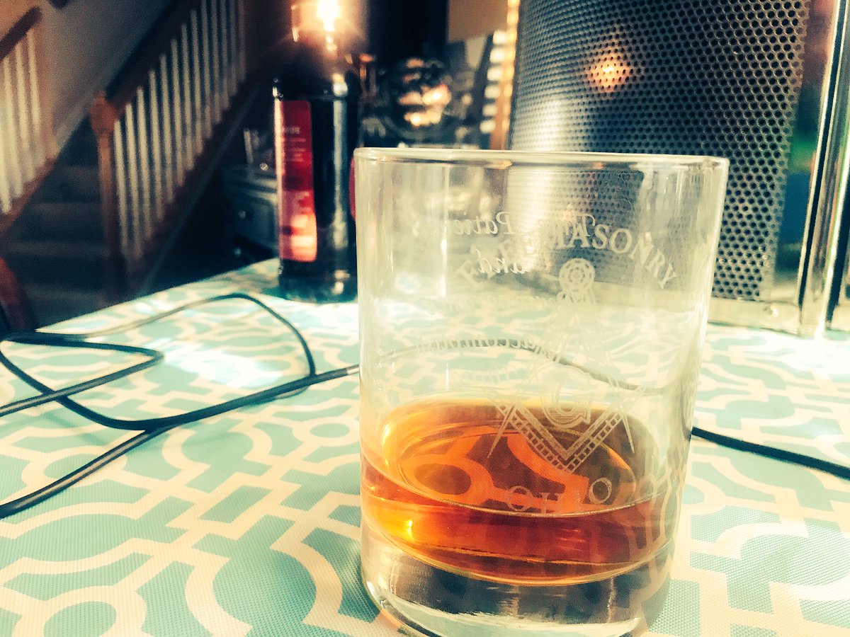 we introduced alcohol into the show tonight and what better way than to celebrate #300 years of the #UGLE than with a bottle of London Pride