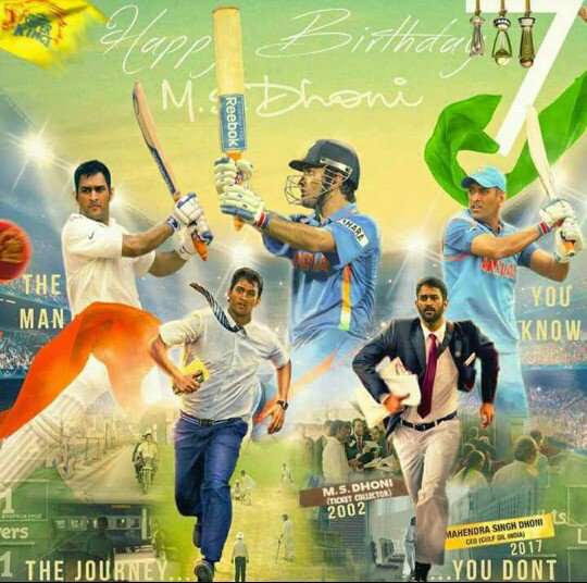 Aaronjoeedwin's tweet photo. #HappyBirthdayMSD i started watching cricket just because of him...#born_leader #MsDian ever😍😘 https://t.co/cE5OYrptZs