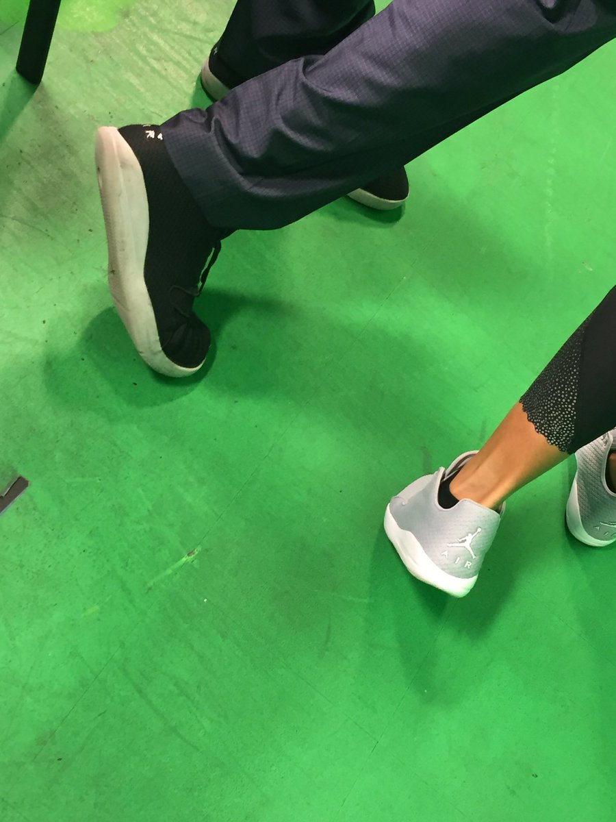 ColinDeaver_'s tweet photo. Also a thing that happened during #KAGSKaraoke: @s_lex23 and I had matching Jordans. #JsOnMyFeet #SoGetLikeMe https://t.co/HZP95zXD3V