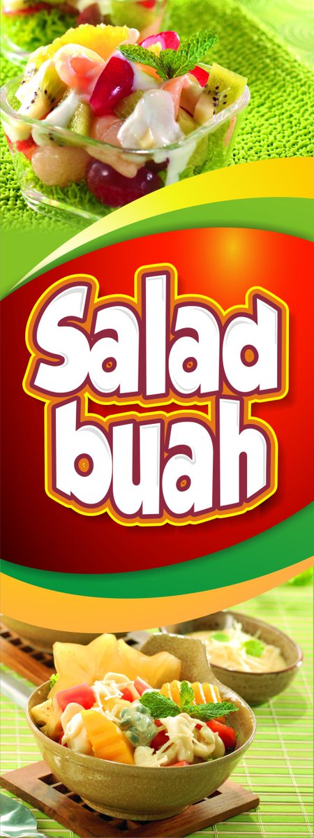  Banner  Salad Buah  desain spanduk keren