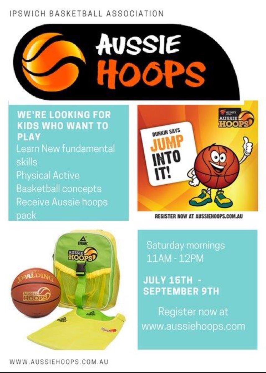 Aussie hoops is back!!! Term 3 starts next weekend. Register now at aussiehoops.com.au