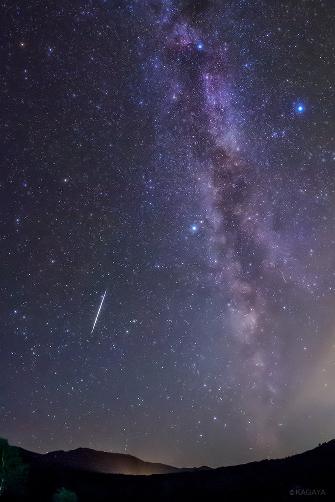 七夕だなあ 北海道で撮った織姫星 彦星 天の川が超キレイ 何だか切ない一枚 Togetter