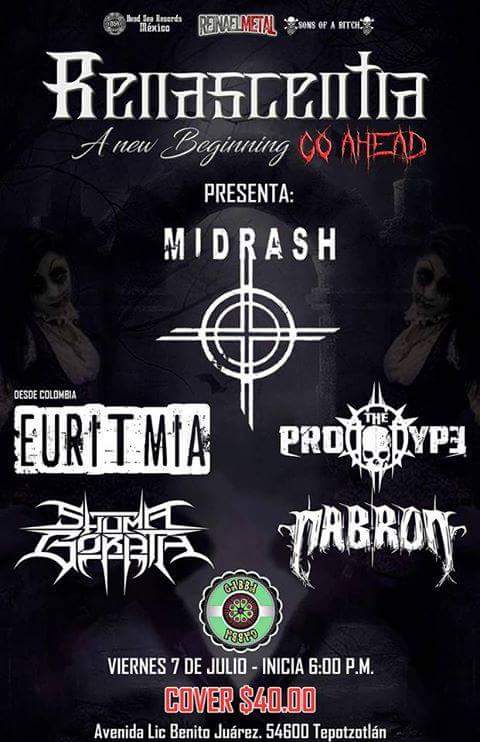 ThePrototypeMX's tweet photo. caiganle mañana, estaremos con excelentes bandas #Cabron #ShumaGorath y desde Colombia #Euritmia, se pondra chingon
#Wearetheprototype https://t.co/AmSLRJ2qHY