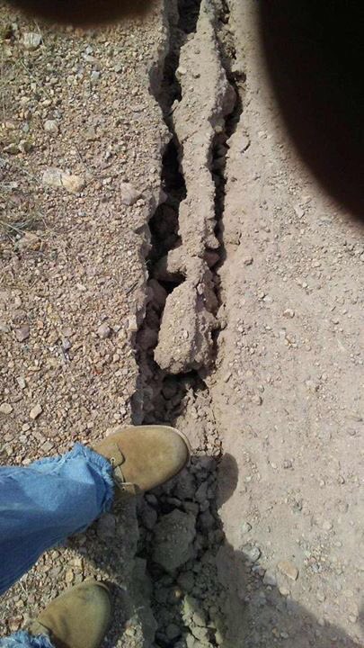 Take a look at this! Ted D. Berner took these pictures just a couple miles from the #earthquake epicenter in Lincoln. #mtnews #mtquake
