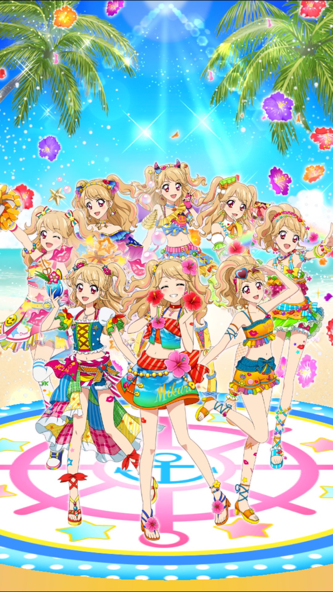 アイカツみくる】リゾートキャンサーコーデ アイカツ 夏樹みくる