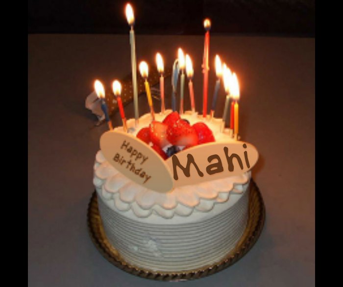  Many Manu Happy Returns of The Day...Happy BirthDay...Mahendra Singh Dhoni....MAHI....    
