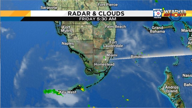 Showers in Lower #FLkeys. Otherwise rain-free so far everywhere else. #miami #FLL https://t.co/LxkqkIaZO4