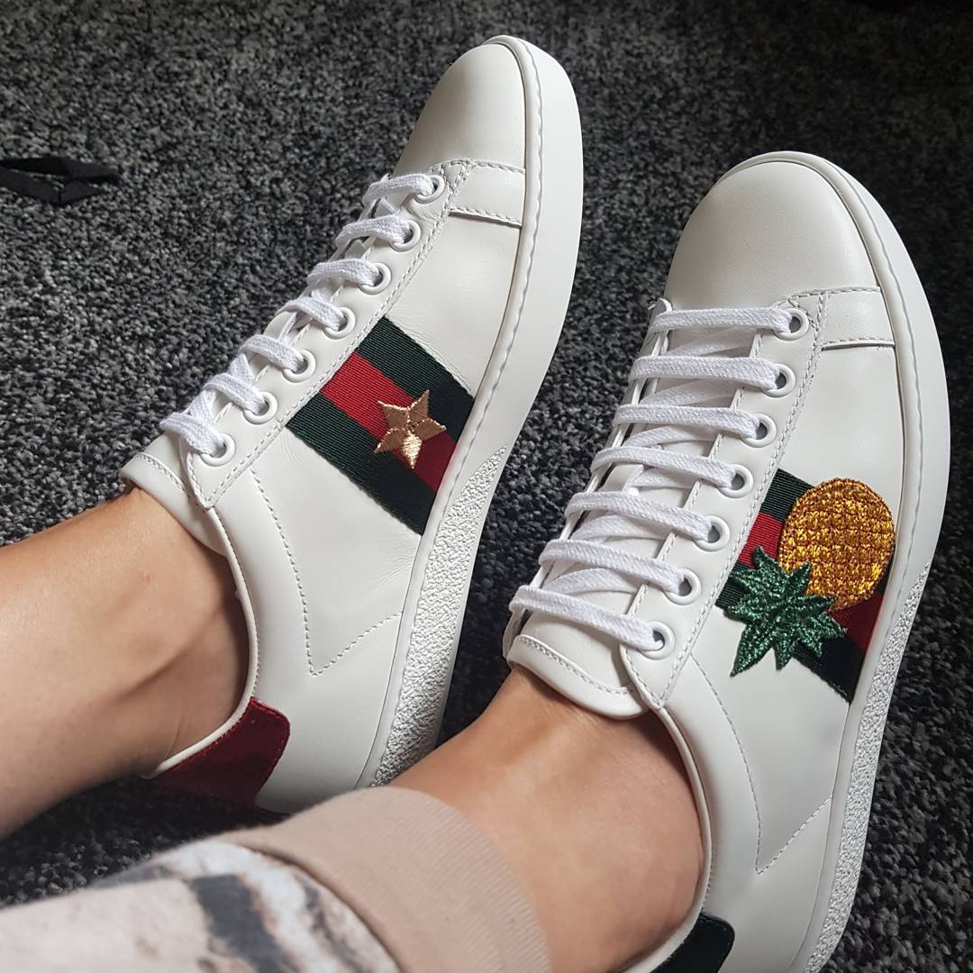 gucci shoes with pineapple