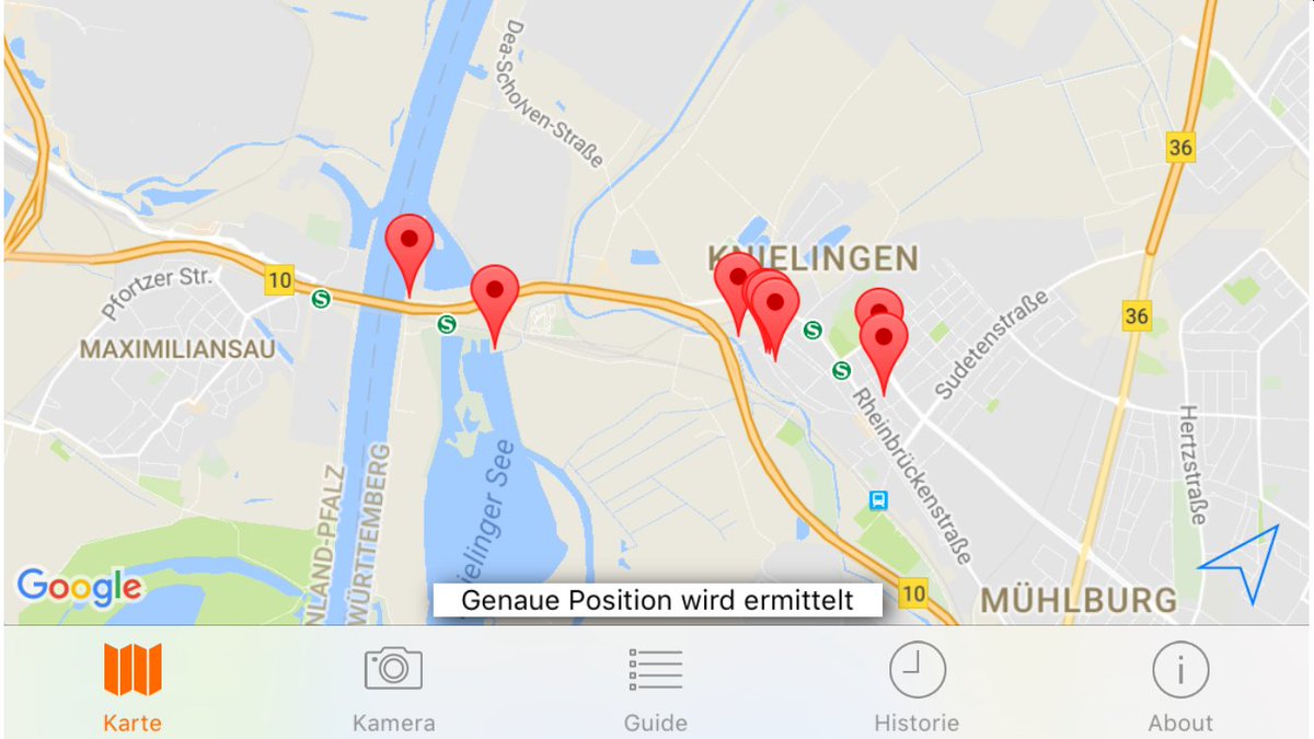 In der <a href="/Karlsruher/">Karlsruher</a> #Stadtgeist App könnt ihr die Knielinger Stationen bereits jetzt auf der Karte sehen – morgen zeigen wir sie euch live 🎉