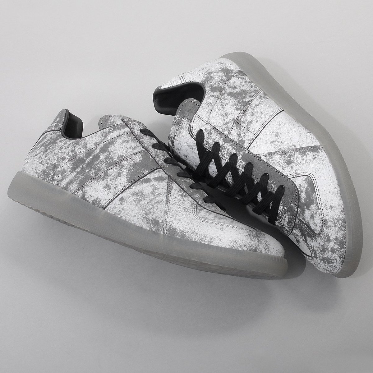 maison margiela reflective sneakers