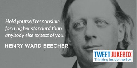 nergetics's tweet image. Hold yourself responsible... Henry W. Beecher #quote #tweetjukebox tweetjukebox.com