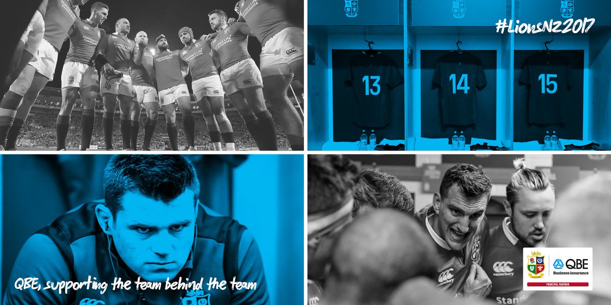 Game faces on...The last six weeks of hard work, training and preparation all count in the next 80 minutes. Good luck Lions! #LionsNZ2017