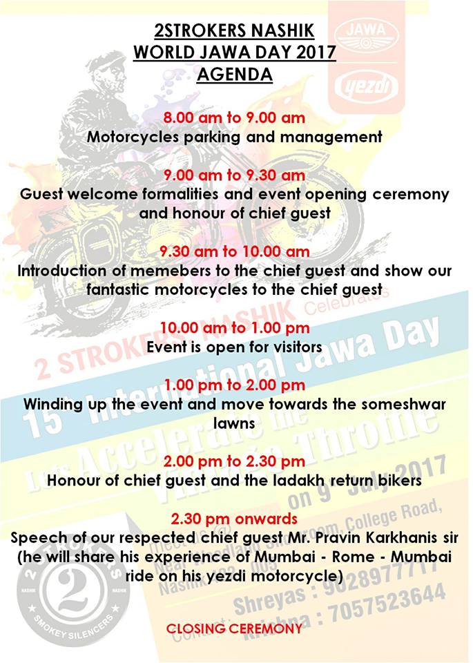 TheGhostRider31's tweet photo. World Jawa Day Celebrations in Nashik. 2 Days to Go !! #YJOCI #JawaDay #Jawa #Yezdi #2Strokers https://t.co/RD80TFAbM9