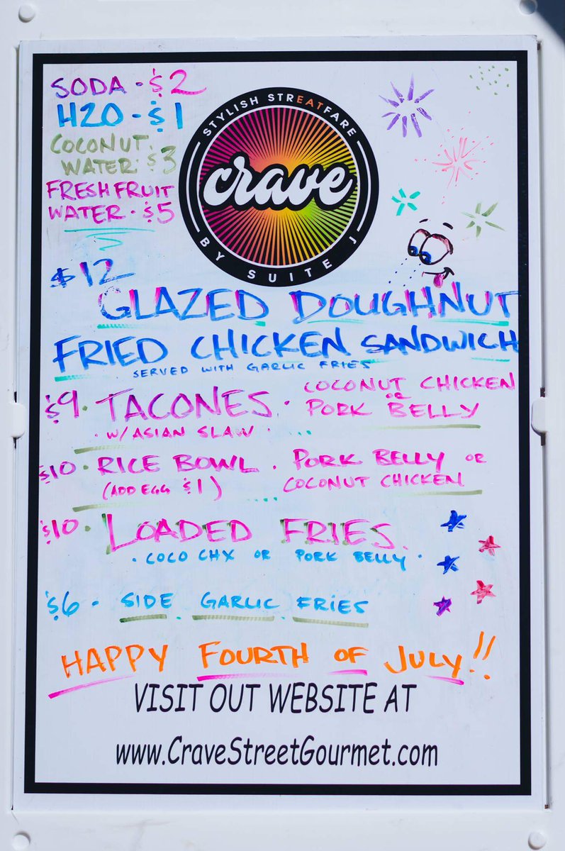 #oakharbor went crazy for our menu at the #4thofjulyweekend festival! Let the #crave begin! Like us, love us, follow us!