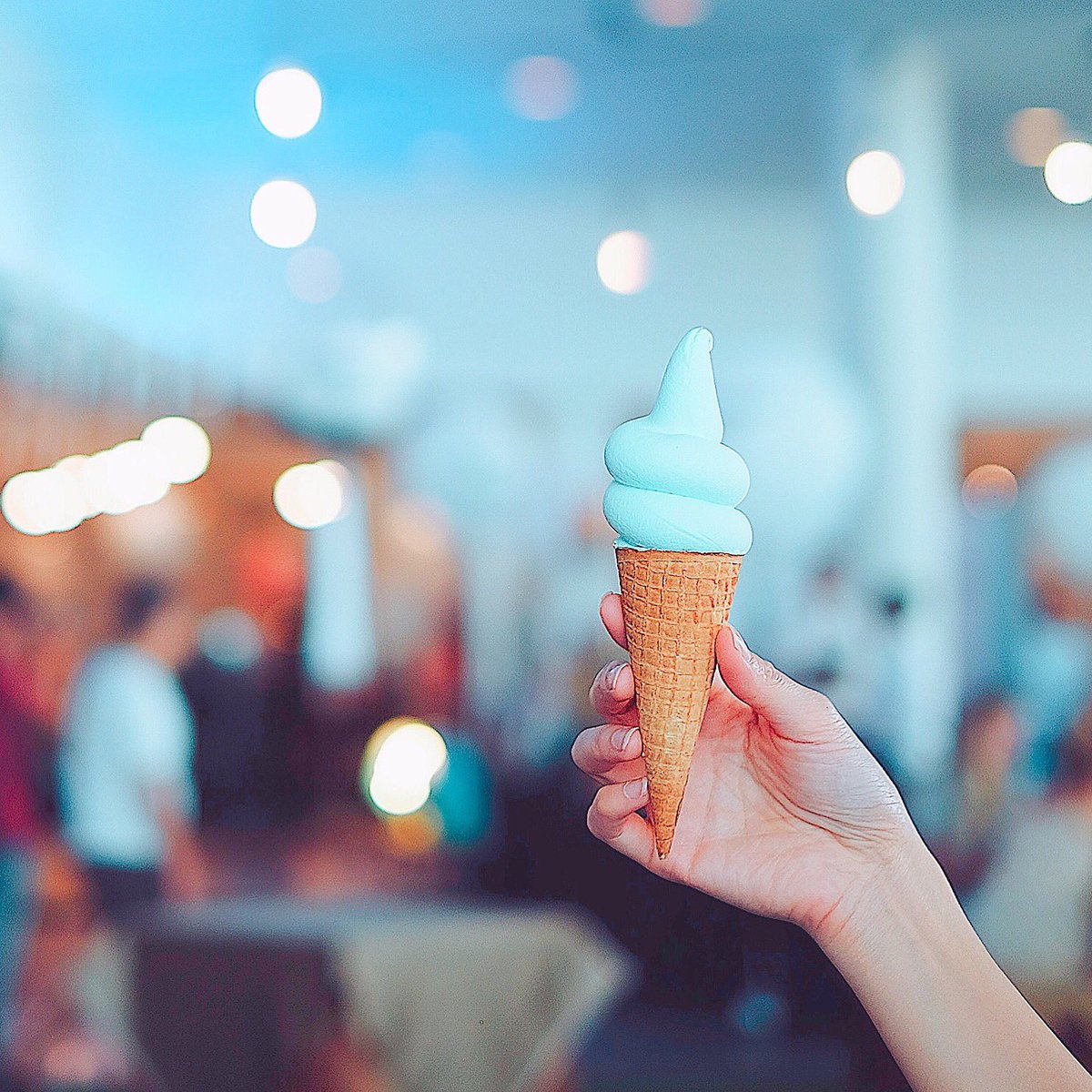 RabbitSoftserve's tweet photo. We serving baby blue vanilla poop softserve ice cream today @ Georgetown Coffee Festival @1stavenuemallpenang 🐬🦋 #rabbitsoftserve https://t.co/By1DYGdtdx